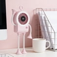 thumbnail image 6 of Mini Portable Fan Rechargeable Fan USB Rechargeable Suction Cup Fan Portable Mini Fan With Digital Speed Display Adjustable Wind Quiet Coolings for Outdoor & Working, 6 of 6