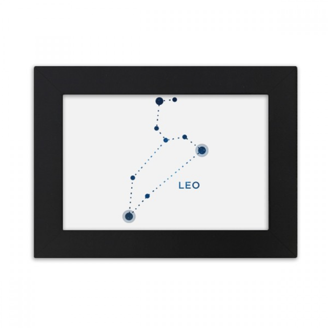 Lion Constellation Signe Zodiaque Bureau Photo Cadre Ornements Image Art Peinture
