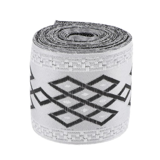 5 metros de cinta tejida gris, borde de cinta decorativa, cinta de tela, borde de tela Los 6cm