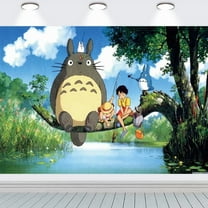 Studio Ghibli Birthday Party Supplies Banner Backdrop Background Taspestry Poster Wall Decor