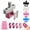 Dusty pink, variant on UWMDHRC Glass Bead Cat-Eye Nail Magnet Tool with 360° Rotating Control,Black | 3D Manicure Tool, DIY Magnetic Spinner for Nails