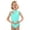 Green, variant on Girls Sleeveless Strappy Dance Romper Gymnastics Leotard with Mesh Cutout Design for Performance Practice and Summer Wear