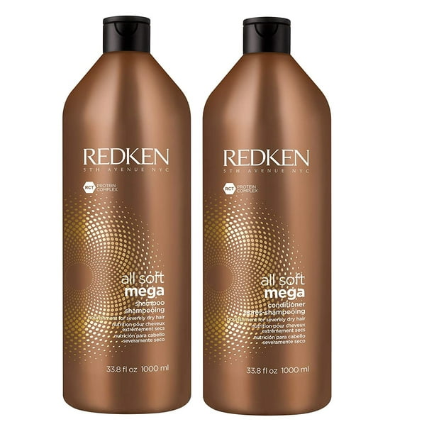 Redken All Soft Mega Shampoo and Conditioner Liter DUO