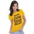 thumbnail image 3 of Eating Tacos or Thinking About Them Women's T Shirt Ladies Tee Brisco Brands 2X, 3 of 6