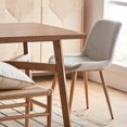 thumbnail image 2 of Bouclair Light Grey Chita Fabric and Metal Dining Chair, 2 of 7