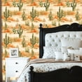 thumbnail image 2 of Peel and Stick Wallpaper Landscape Cactus Sands Rocky Terrain Desert Boho Wall Mural 23.6in x 9.8ft Self Adhesive Removable Wall Paper Renter Friendly Wallpaper for Nursery Bedroom Cabinets, 2 of 8