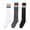3 colors, variant on Classic Triple Stripes Over the Calf Cotton Retro Tube Socks for Women