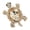 White, variant on Elegant Turtles Shaped Brooch Alloy Crafted Pin With Detachable Safety Clasp