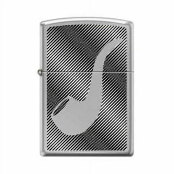 Zippo Pipe & Lines Design Windproof Refillable Insert Pipe Lighter - 7206
