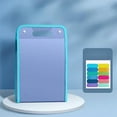thumbnail image 1 of ICQOVD Handheld Exam Paper Storage Bag Large Capacity Easy To Classify Organ Bag Student Blue Organ Folder, 1 of 6