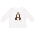thumbnail image 3 of Inktastic Basset Hound with floppy ears Boys or Girls Long Sleeve Toddler T-Shirt, 3 of 5