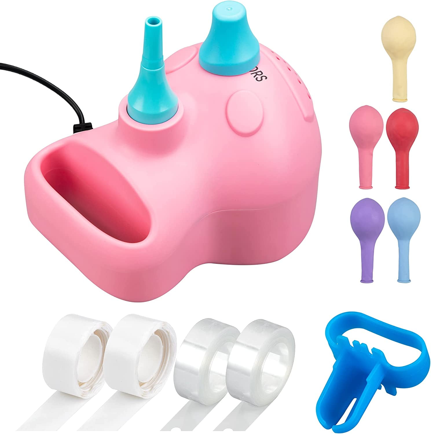 Electric Air Balloon Pump, Portable Electric Balloon Inflator Balloon Pump Garland Arch Kit Air Blower Inflator for Party Wedding Birthday Festival Decoration