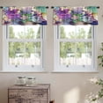 thumbnail image 2 of LALILO Kitchen Curtain Valance Special Autumn Leaves Nature Rod Pocket Window Curtain 52"x 18" Set of 2, 2 of 5