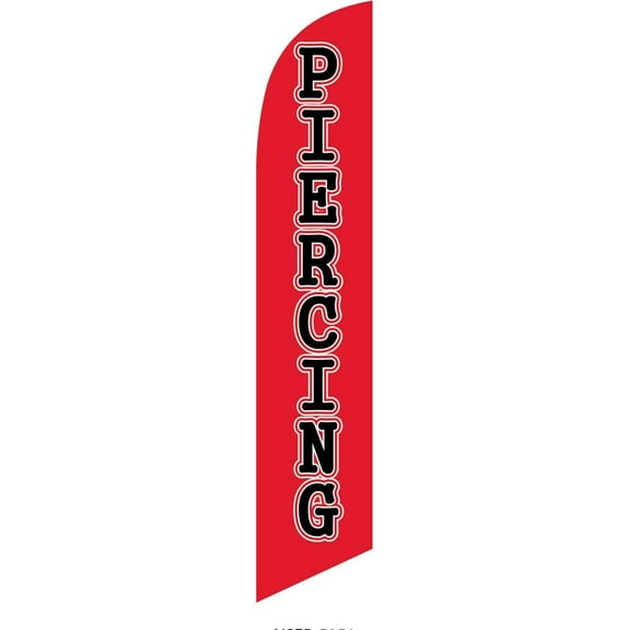 Piercing Feather Banner Swooper Flag -No Wind Required- Replacement FLAG ONLY