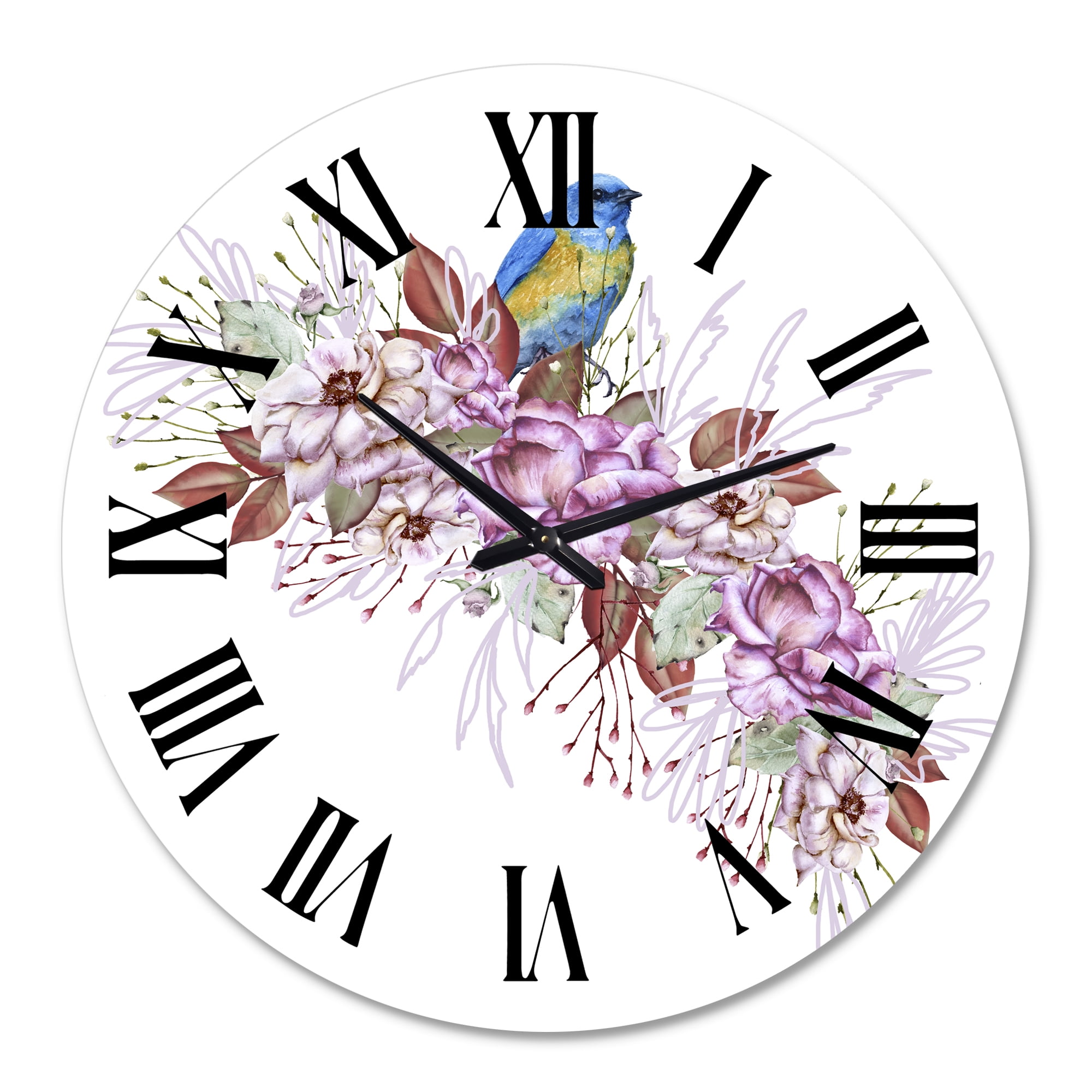 Designart 1 in Quartz Traditional Wall Clock