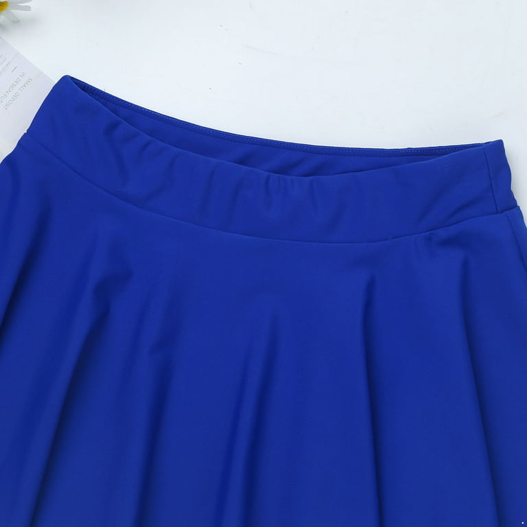 Very blue pleated skirt cheap