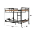 thumbnail image 2 of Pemberley Row Metal Sandy Black Queen Over Queen Bunk Bed Rectangular 83"W x 65"D x 68"H Unassembled, 2 of 2