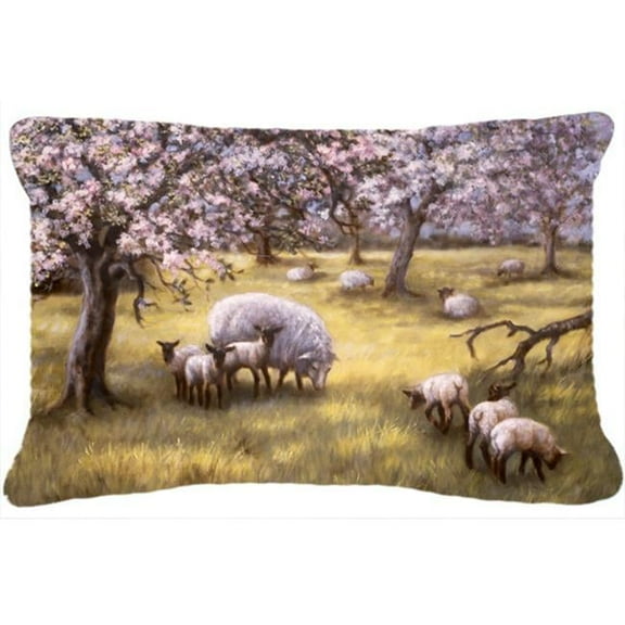 Sheep by Daphne Baxter Fabric Decorative Pillow