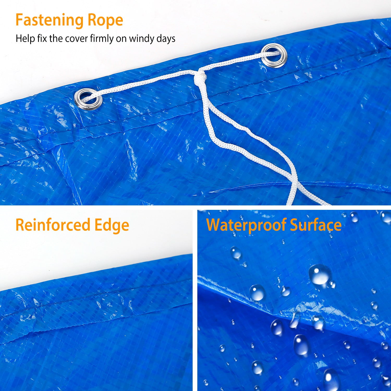 iMounTEK 12ft Pool Protector Cover, Padded Cover for Round Frame Pool, Pool Cover for Above Ground Round Inflatable Swimming Pool
