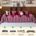 thumbnail image 3 of Jessy Home Sofa Covers Couch Cover Sofa Slipcover for Most Shape Sofas Multi-Function Furniture Cover for Pets Cats Dogs Home Decor 71"x 150"Red Wine, 3 of 8