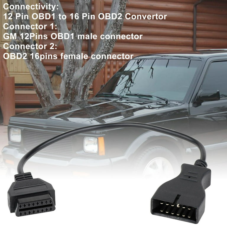Best GM12 OBD2 Adapter Cable for GM12 Pin ODB Connector to OBD II 16Pin Car  Diagnostic Tool Cable for GM 12 Pin Diagnosis Cable