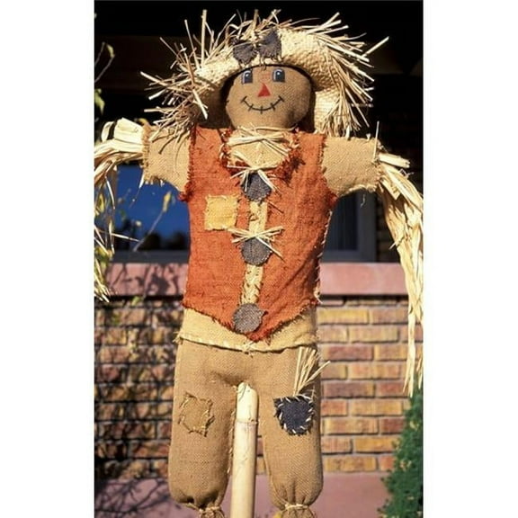 Posterazzi PDDUS45SSM0069 Scarecrow in Suburban Yard at Halloween Logan Utah Poster Print by Scott T. Smith - 23 x 36 in.