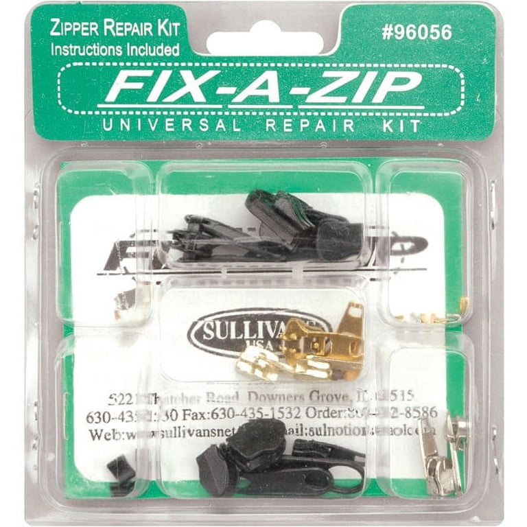 Kit De Reparación De Cremalleras DOUSELLA - 60 Piezas De Zinc Y Cobre, Incluye Correderas Y Topes, Tamaños 3#5#8#10#