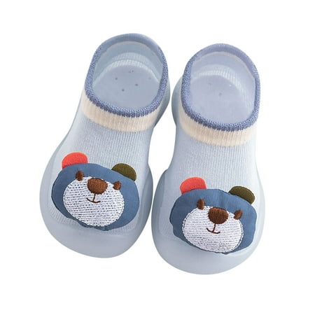 

nsendm Girls Shoes Toddler Size 3 Toddler Kids Baby Boys Girls Shoes First Baby Wrestling Shoes Shoes Blue 18 Months