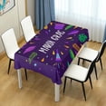 thumbnail image 7 of Coolnut Mardi Gras Tablecloth, Waterproof Washable Polyester Square Table Cover, Durable Tablecloth for Kitchen Dining Table Party Decor, 60"X 108", 7 of 7