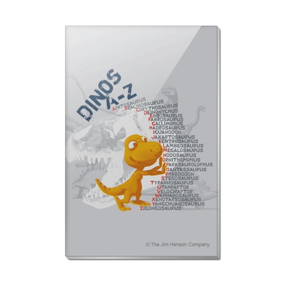 Dinosaurs from A to Z Stacked Names Dinosaur Train Rectangle Acrylic Fridge Refrigerator Magnet