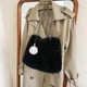 thumbnail image 1 of Bolso cruzado mullido para mujer, bolso de felpa de piel sintética, bolso de viaje de moda para mujer, 1 of 8