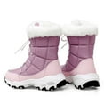 thumbnail image 6 of Puntoco Women'S Winter Boots Clearance,Winter Plus Cotton Thick Cotton Boots Thick-Soled Sponge Cake Middle Tube Snow Boots Pink, 6 of 9