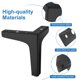 thumbnail image 4 of Pies de 4 piezas de metal negro para muebles, pies de muebles de tablero bajo, pies de gabinete para gabinete, gabinetes de TV-negro Feliz Sencillez, 4 of 5