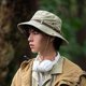 thumbnail image 5 of Sombrero plegable para el sol para hombre, sombrero de safari, anti UV, montañismo al aire libre, sombrero de viaje, gorra de pescador, sombrero de cubo, color caqui, 5 of 5