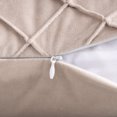 thumbnail image 3 of Phantoscope Pleated Velvet Pillow Covers, 18x18 Inch Set of 2, Square Decorative Throw Pillow Cases for Couch & Bed, Luxury Soft Cushion Covers, Beige, 3 of 6