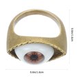 thumbnail image 2 of NUOLUX Anillo De Aleación Con Vintage De Ojo Color Marrón Para, 2 of 6