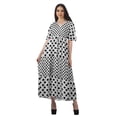 thumbnail image 1 of Moomaya Robes d'Été Imprimées Manches Courtes Femmes Vêtements Décontractés de Fête, 1 of 4