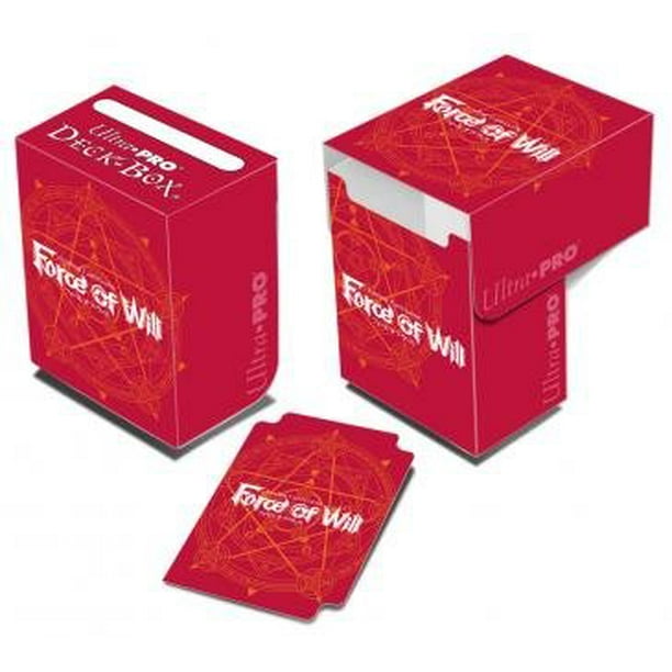Ultra Pro Ulp 2 5 X 3 5 In Force Of Will Card Back Deck Box 44 Red Walmart Com Walmart Com
