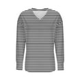 thumbnail image 3 of Plebaso Plus Size Womens V Neck Sweatshirts Oversized Casual Pullover Long Sleeve Loose Tops for Women, 3 of 4
