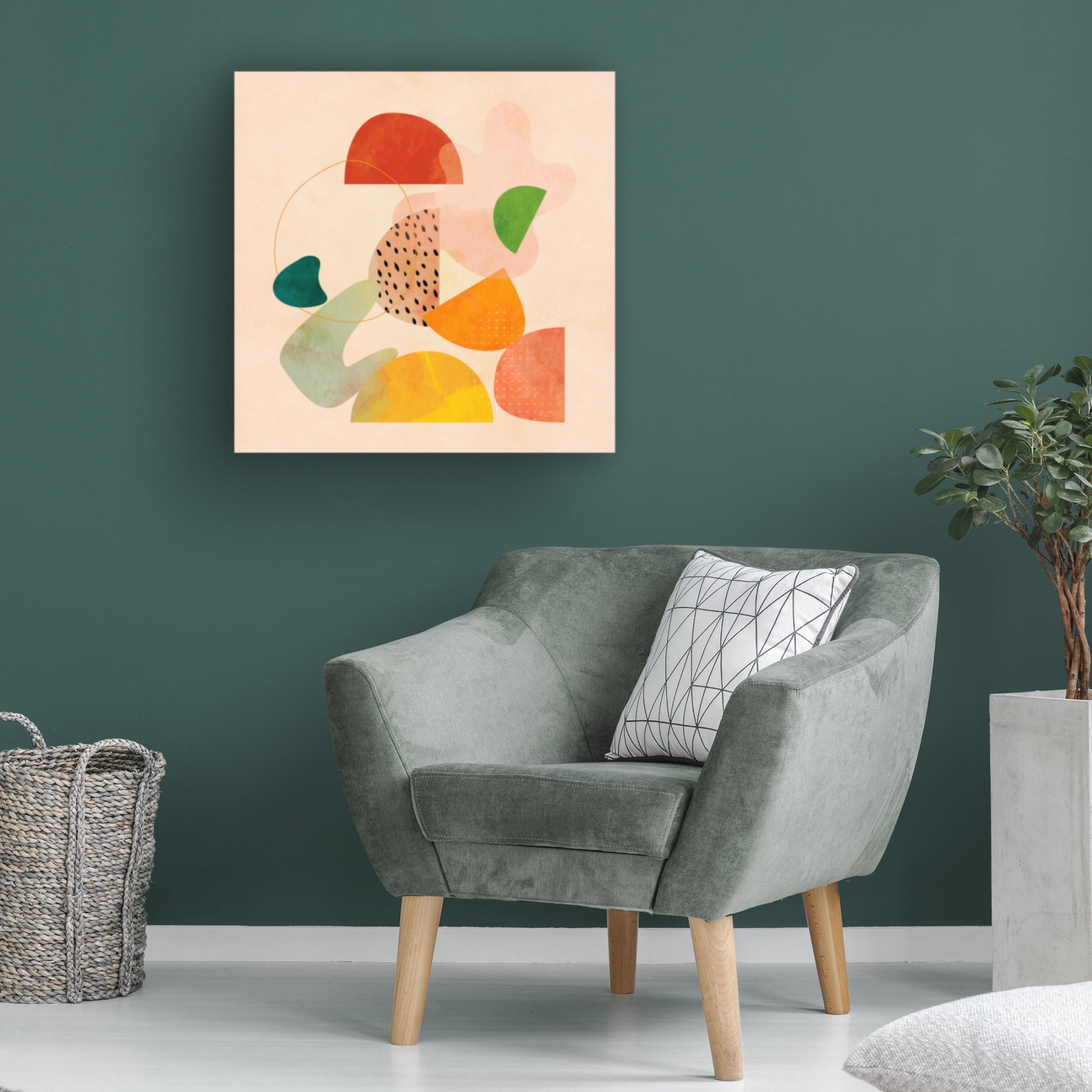 Trademark Fine Art Ana Rut Bre Shapes Play1 Canvas Wall Art
