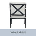 thumbnail image 4 of My Texas House Cambria 2-Pack Outdoor Stationary Steel Conversation Chairs, Black, 4 of 10