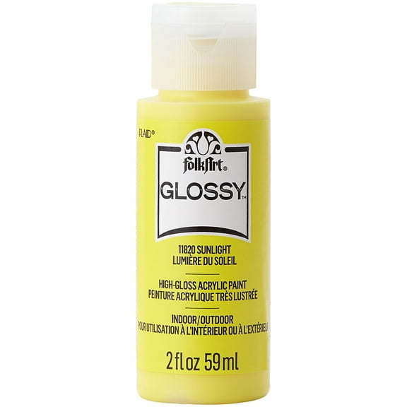 FolkArt Glossy Paint 2oz-Sunlight
