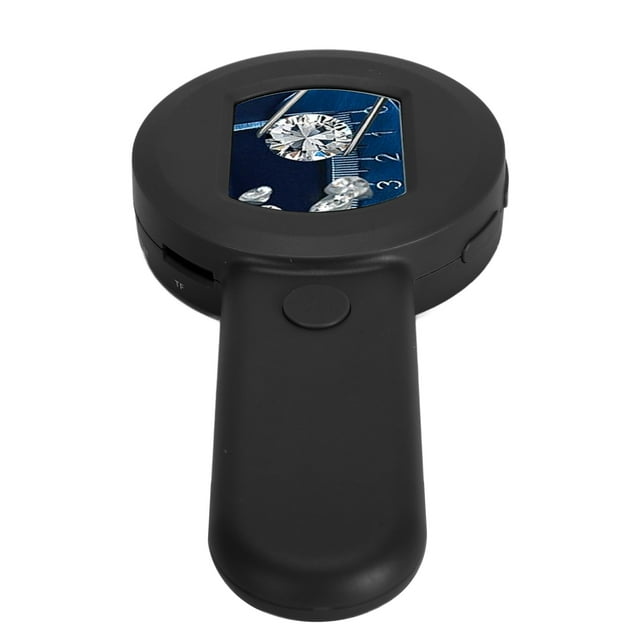 Handheld Digital Microscope, Portable Pocket Microscope with 2 Inch Screen, 16MP 8 LED Video Microscope, 500mAH Battery Magnifier USB Microscope Camera for Jewelry Identification