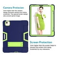 thumbnail image 3 of Dteck Case for Apple iPad Air 4th Generation 10.9-inch 2020 Released ,Shockproof Rubber Hybrid 3-Layer Protection Hard PC Kickstand Back Cover (no screen protector),Navy+Olivine, 3 of 6