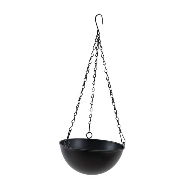 Hanging Flower Pot Container Flower Pot Plant Holder for Pot Hanging Black Small