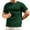 Green, variant on Men's T-Shirts Short Sleeve Stretch Crewneck Textured Plain T Shirts Summer Casual Tees