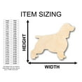 thumbnail image 2 of Unfinished Wood English Springer Spaniel Dog Shape - Craft - up to 46" DIY 42" / 1", 2 of 3