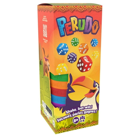Asmodee - Zygomatic - Perudo - Betting and Bluffing Game - Fun Dice Game for Kids and Adults - For 2 to 6 Players - Ages 6 and up - Multilingual