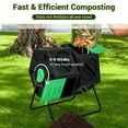 thumbnail image 6 of Costway Dual Chamber Compost Tumbler Outdoor Rotating Chamber Compost Bin 34.5 Gallon, 6 of 10