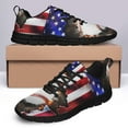 thumbnail image 4 of Fourth Of July Baseball Running Shoes Sneakers Mesh Black Size 11, 4 of 5